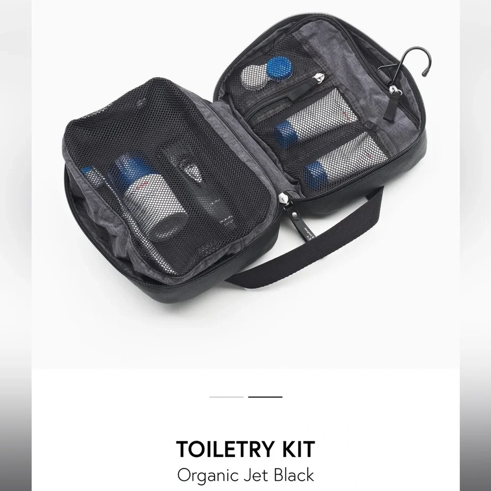 NWT QWSTION Toiletry Kit - Organic Jet Black